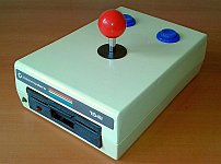 3/4 front view of the joystick