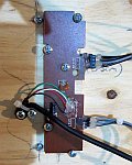 Hardware mounted and wired inside the game